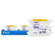 (8 pack) Equate Flushable Wet Wipes, Fragrance Free, 144 Wipes, 3 Pack