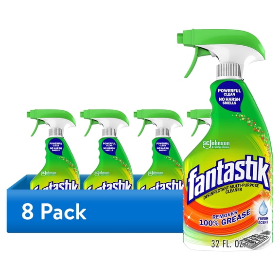 (8 pack) Fantastik All-Purpose Cleaner, Fresh Scent, 32 Ounce Trigger Bottle (8 Pack)