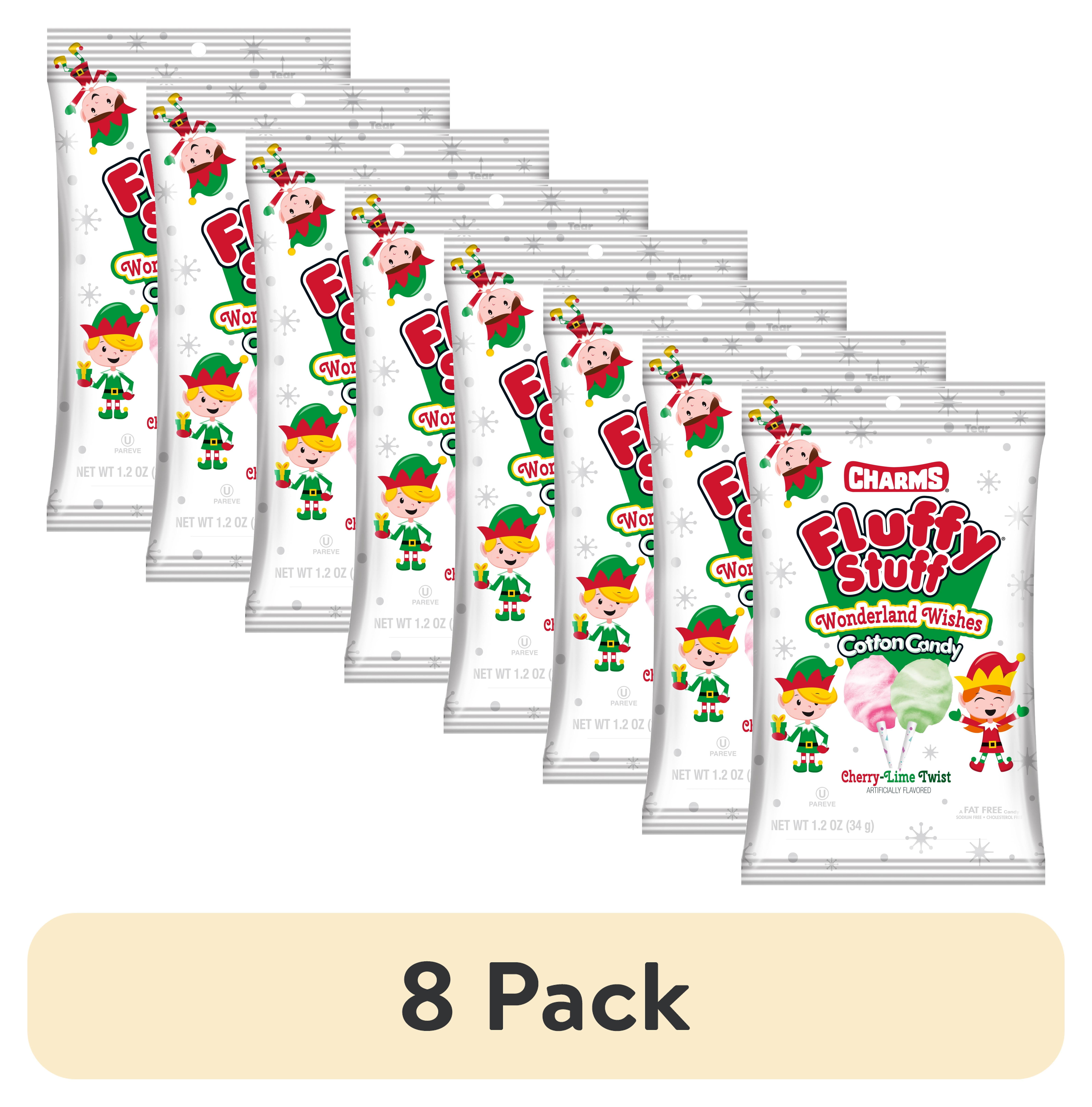 (8 pack) Fluffy Stuff, Cotton Candy, Wonderland Wishes 1.2 oz Bag, Peanut Free, Gluten Free
