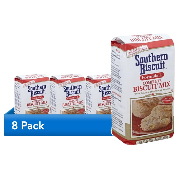 (8 pack) Formula L Southern Biscuit Mix, 52 oz – Premium All-Purpose Baking Blend