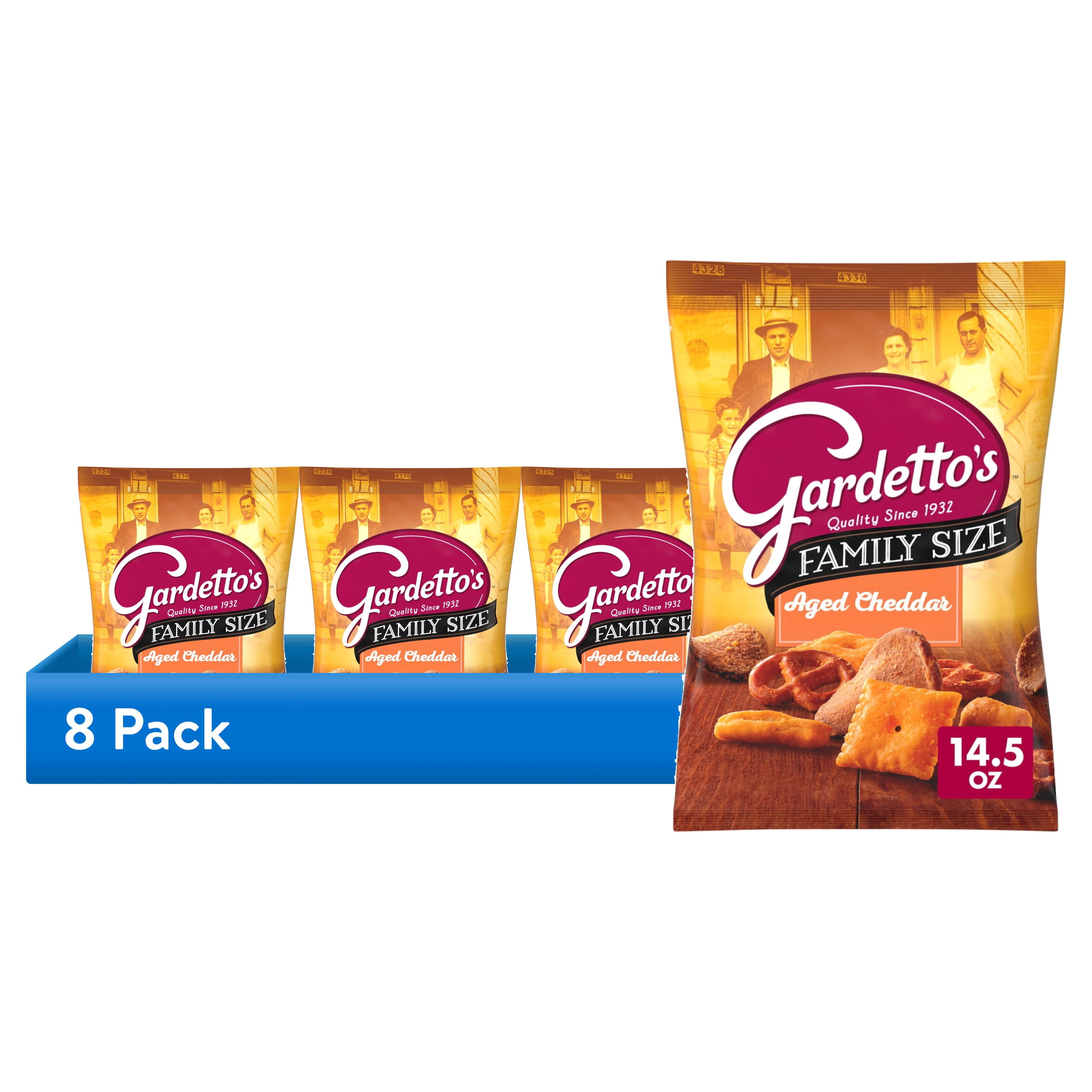 (8 pack) Gardetto's Snack Mix, Aged Cheddar, Family Size Pub and Party ...
