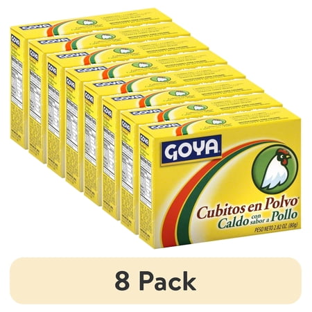 (8 pack) Goya Foods Chicken Bouillon Cubes, 2.82 oz