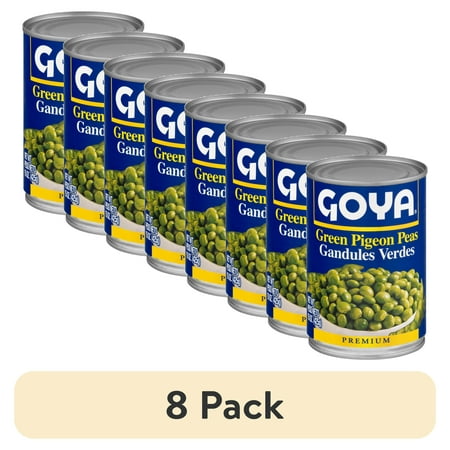 (8 pack) GOYA Green Pigeon Peas (Gandules) 15 oz Can
