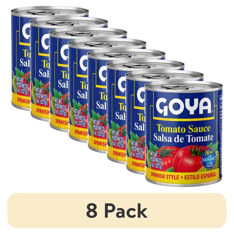 8 pack) GOYA Spanish Style Tomato Sauce, 8 oz Can - Walmart.com