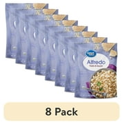 (8 pack) Great Value Alfredo-Style Pasta and Sauce, 4.4 oz (Shelf-Stable Pouch, Packaged Meal)