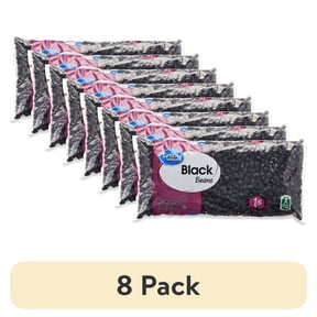 (8 pack) Great Value Black Beans, 1 lb