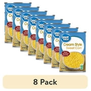 (8 pack) Great Value Canned Cream Style Sweet Corn, 14.75 oz Aluminum Can