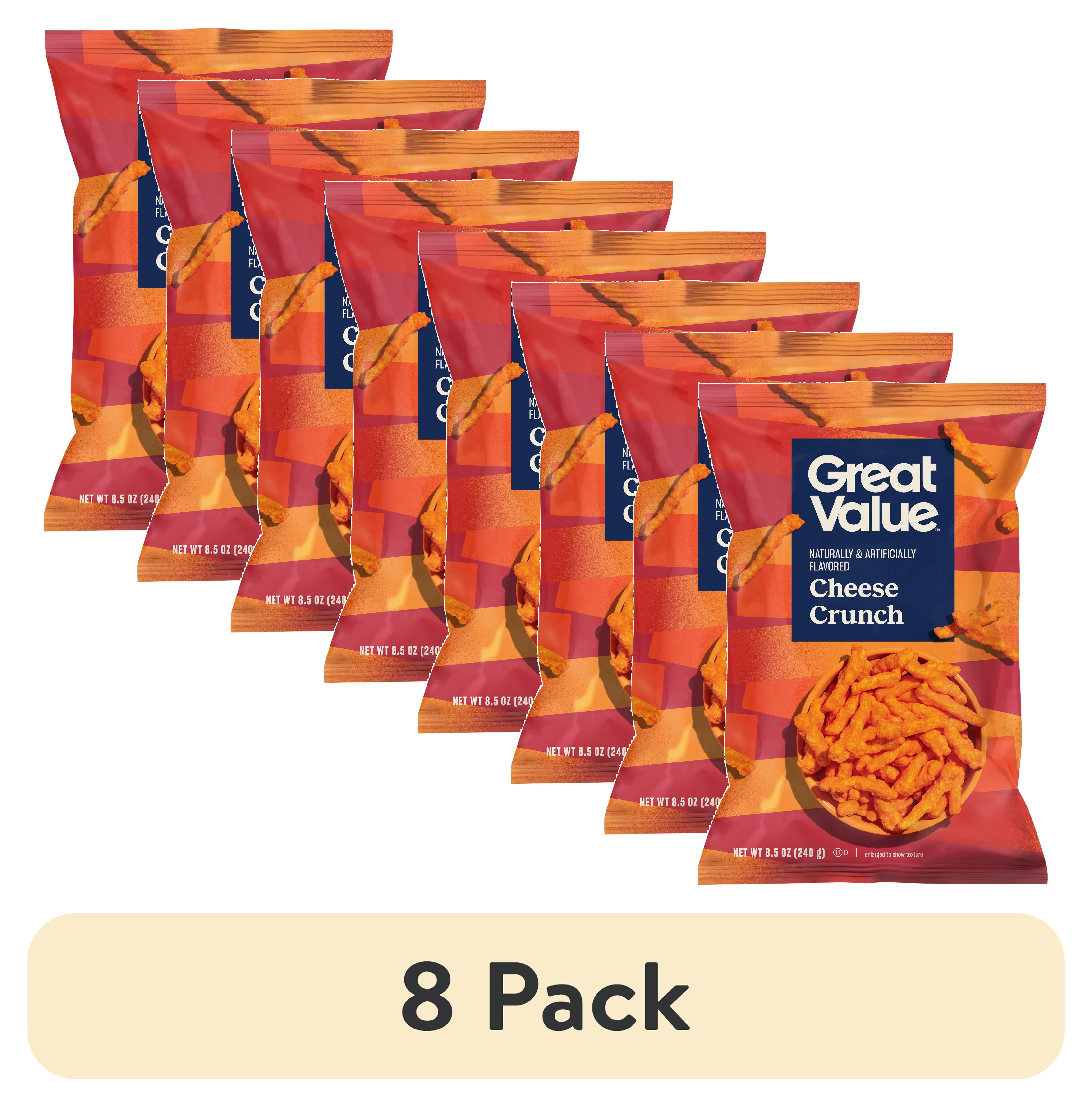 (8 pack) Great Value Cheese Crunch, 8.5 oz