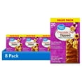 thumbnail interactive-video image 1 of (8 pack) Great Value Chocolate Chip Dipped Chewy Granola Bars, 1.1 oz Paper Box, 20 Count, 1 of 11
