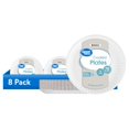 thumbnail image 1 of (8 pack) Great Value Coated Paper Plates, 9 Inch, White, 70 Count, 1 of 9