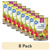 (8 pack) Great Value Fruit Cocktail in Juice, 15 oz