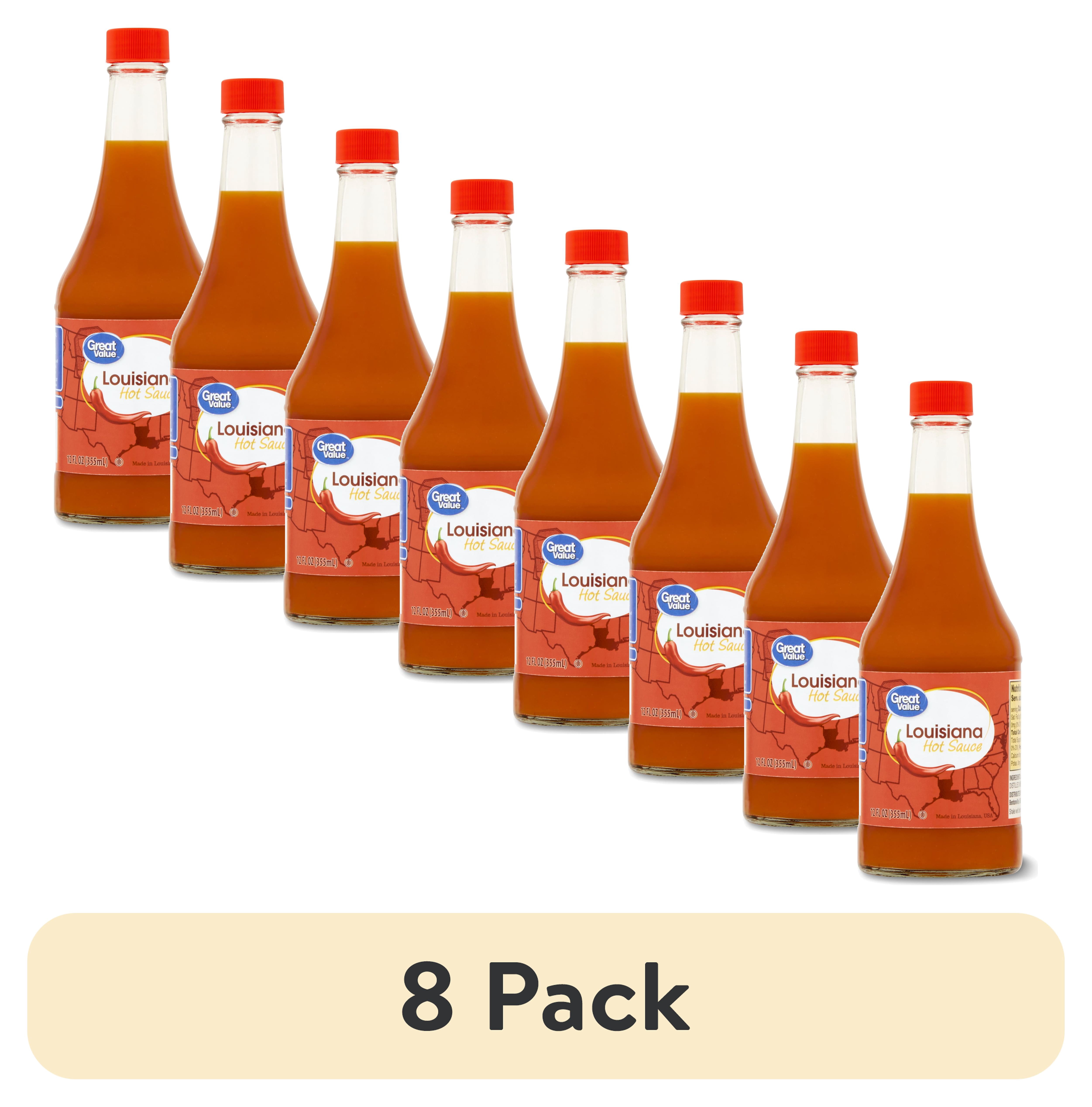 (8 pack) Great Value Louisiana Hot Sauce, 12 fl oz