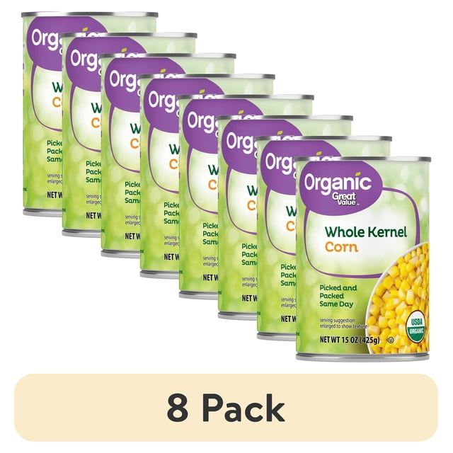 Organic Corn 15oz - Jarred produce for grocery retail - Walmart ...