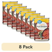 (8 pack) Great Value Original Diced Tomatoes with Green Chilies, 10 oz