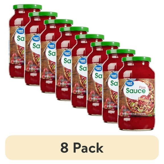 (8 pack) Great Value Pizza Sauce, 23.9 oz