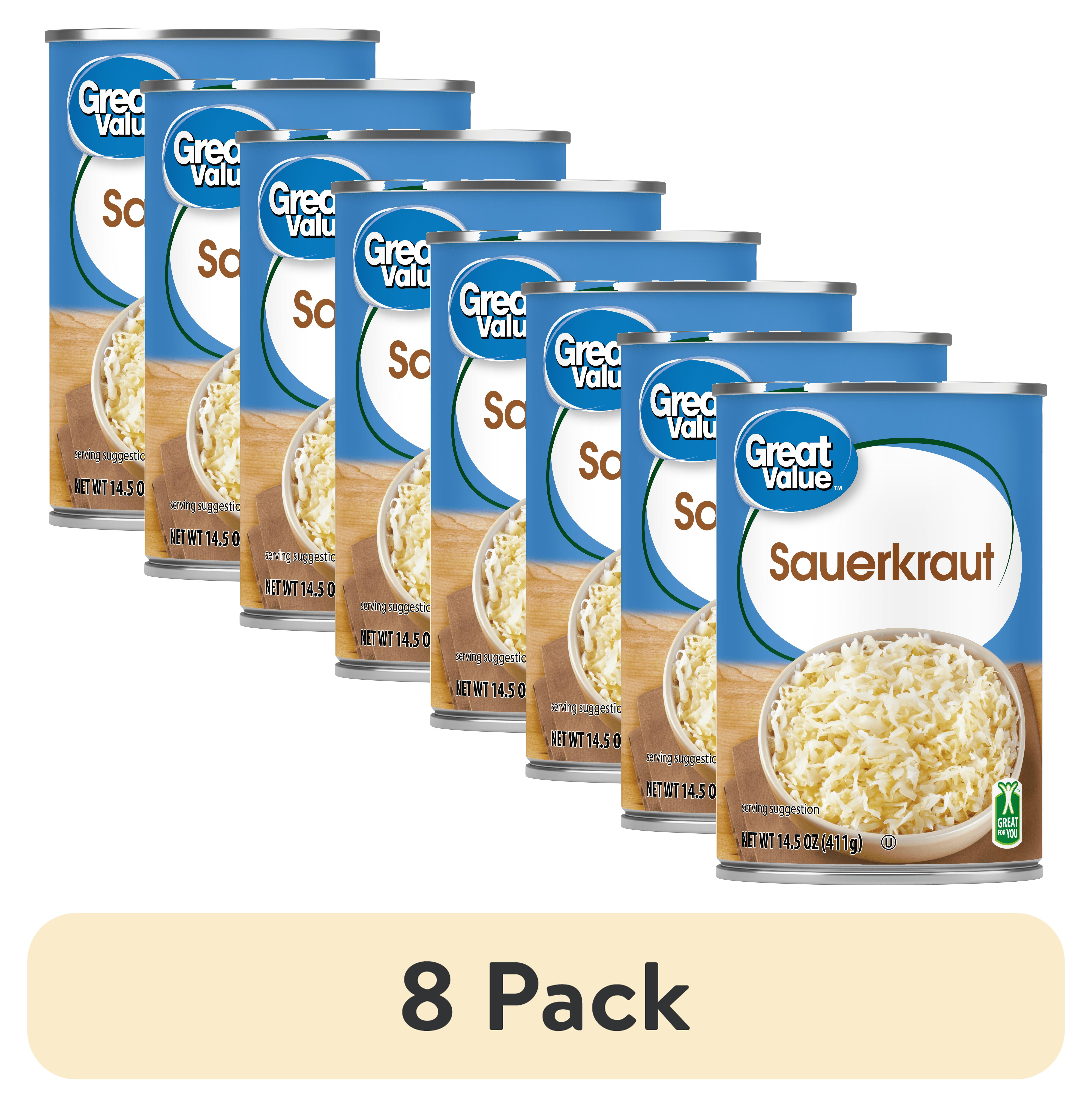 (8 pack) Great Value Sauerkraut, 14.5 oz