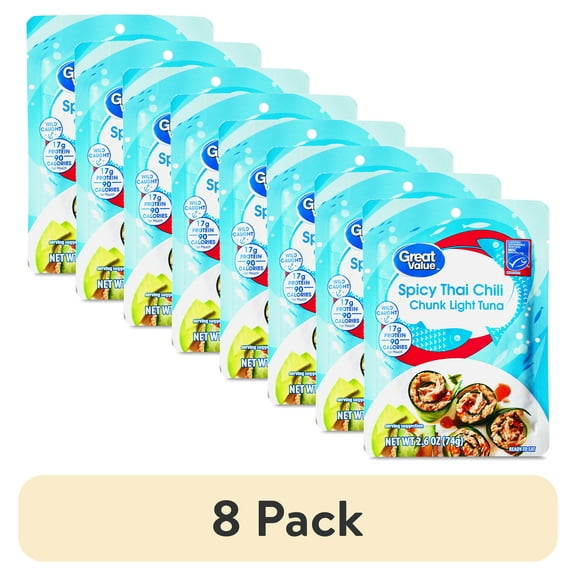 (8 pack) 24/2.6oz GV Chunk Light Tuna - Spicy Thai Chili