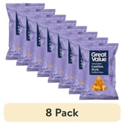 (8 pack) Great Value Thin and Crispy Cantina Style Tortilla Chips, 13 oz