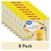 (8 pack) Great Value Vanilla Instant Pudding & Pie Filling, Family Size, 5.1 oz