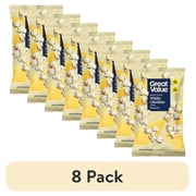 (8 pack) Great Value White Cheddar Fully Loaded Popcorn, 6.75 oz