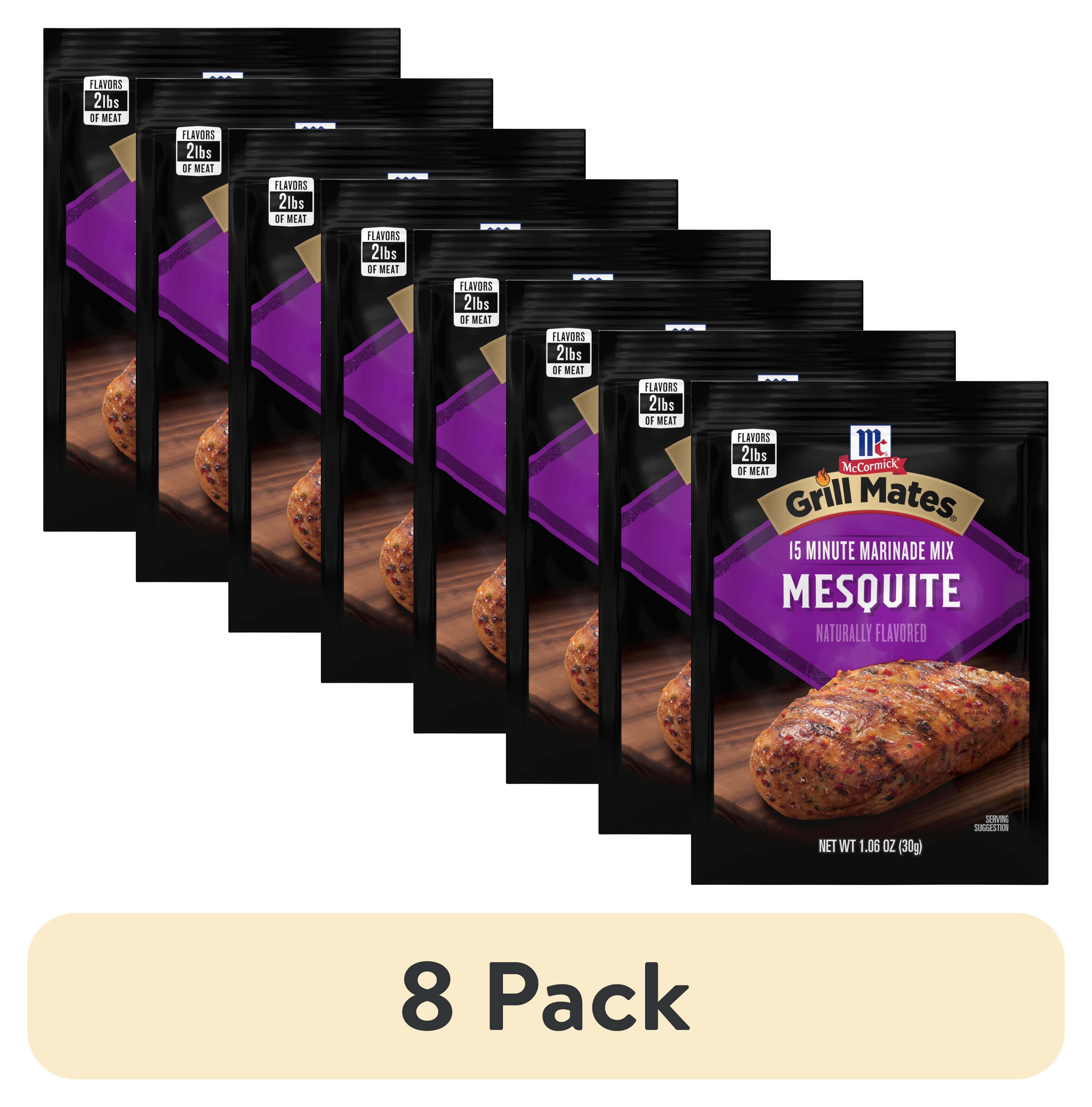 (8 pack) Grill Mates Seasoning Mix, Mesquite Marinade, 1.06 oz Packet