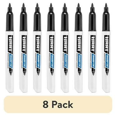 (8 pack) HART Sharp Tip Permanent Marker 1-Pack