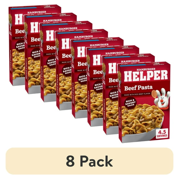 (8 pack) Hamburger Helper Beef Pasta with Rich Beef Flavor, 5.9 oz Box