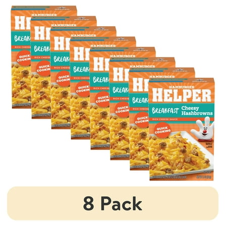 (8 pack) Hamburger Helper Cheesy Hashbrown with Real Cheese, 5.5 oz Box