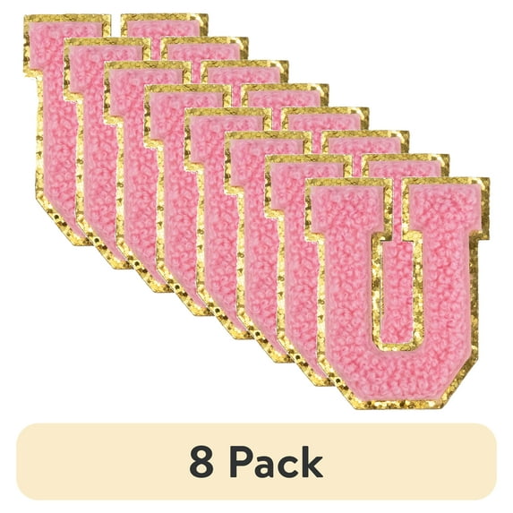 (8 pack) Hello Hobby Chenille U Pink Patch