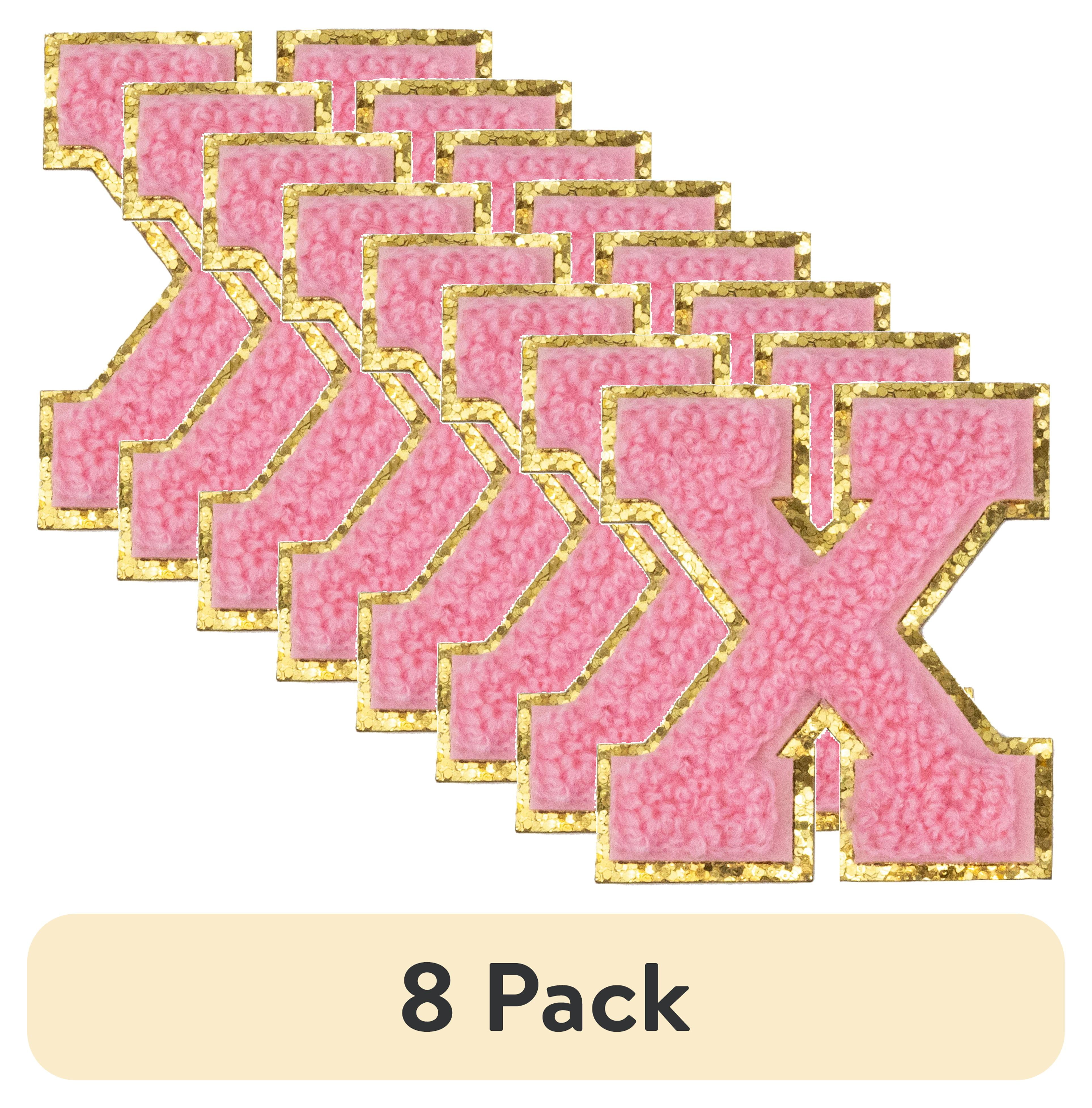 (8 pack) Hello Hobby Chenille X Pink Patch