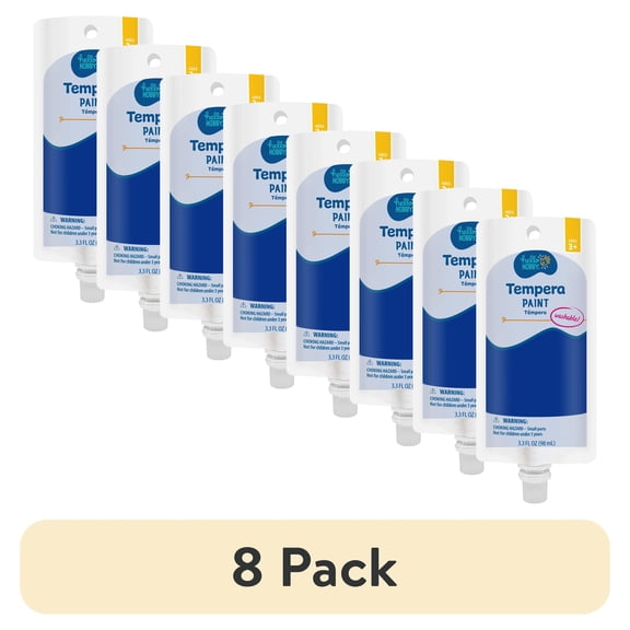 (8 pack) Hello Hobby 3.3 fl oz Blue Tempera Paint
