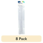(8 pack) Hello Hobby White Fuzzy Sticks, 25-Pack