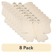 (8 pack) Hello Hobby Wood Butterfly Shape, Ready-to-Decorate Die-Cut Shape, 4" x 0.145" x 3"