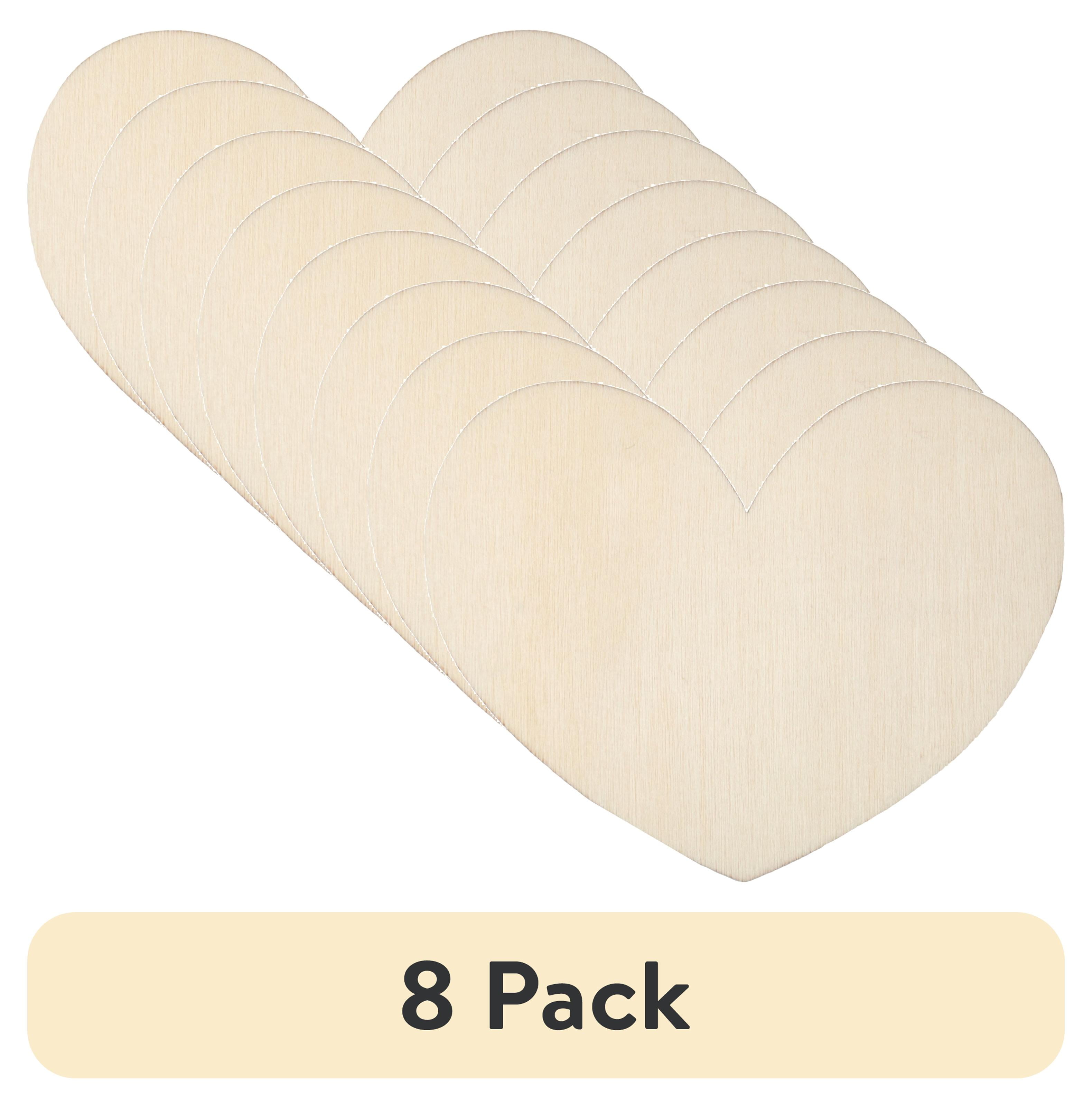 (1 pack) Hello Hobby Wood Heart Shape, Ready-to-Decorate Die-Cut Shape, 3.85 in. x 0.145 in. x 3 in.