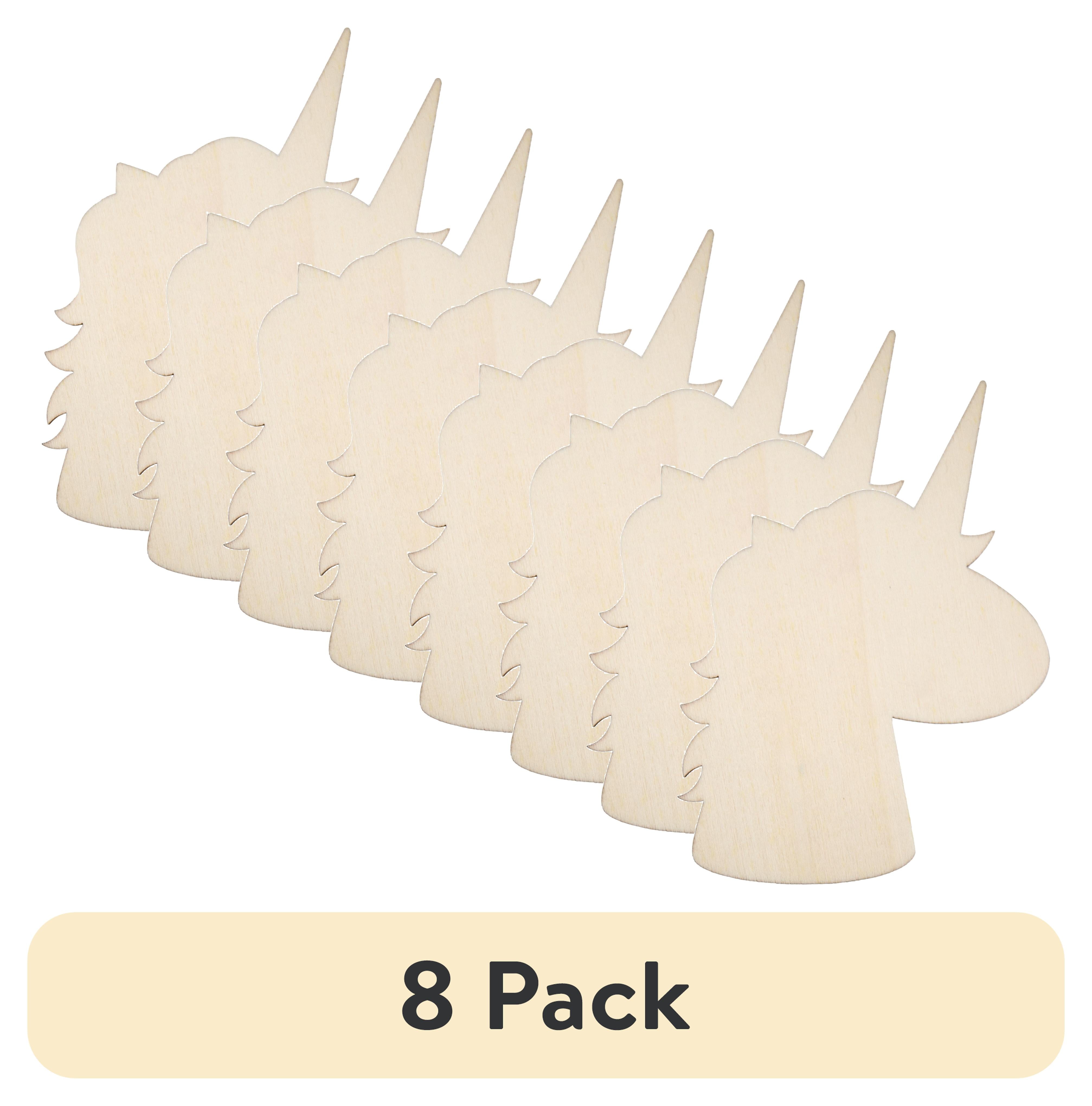 8 Pack Hello Hobby Wooden Unicorn Shape Ready to Decorate Die Cut 8 pack hello hobby wooden unicorn shape ready to decorate die cut