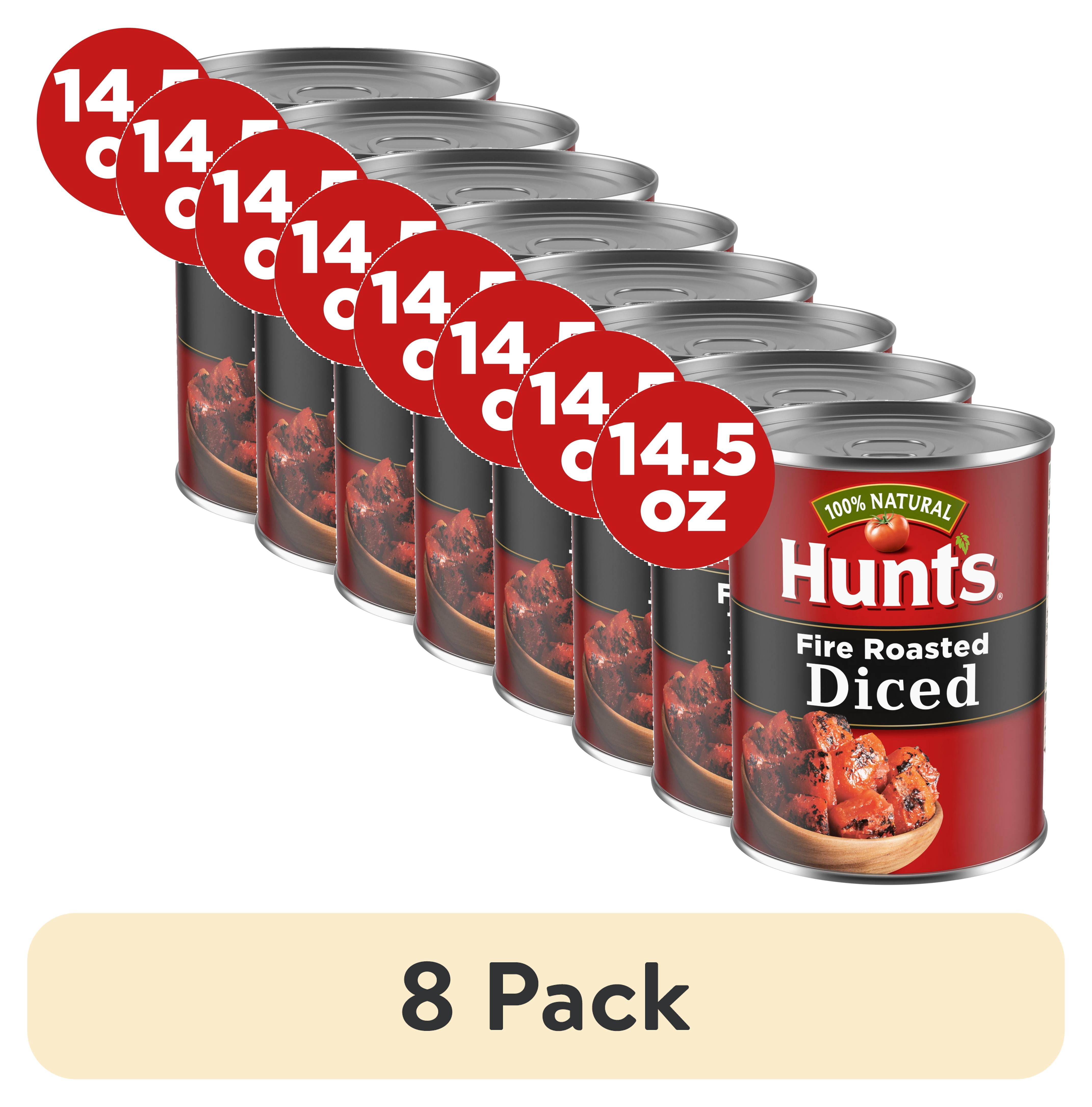 (8 pack) Hunt’s Fire Roasted Diced Tomatoes, Perfect for Chili & Soups, 14.5 oz. Can