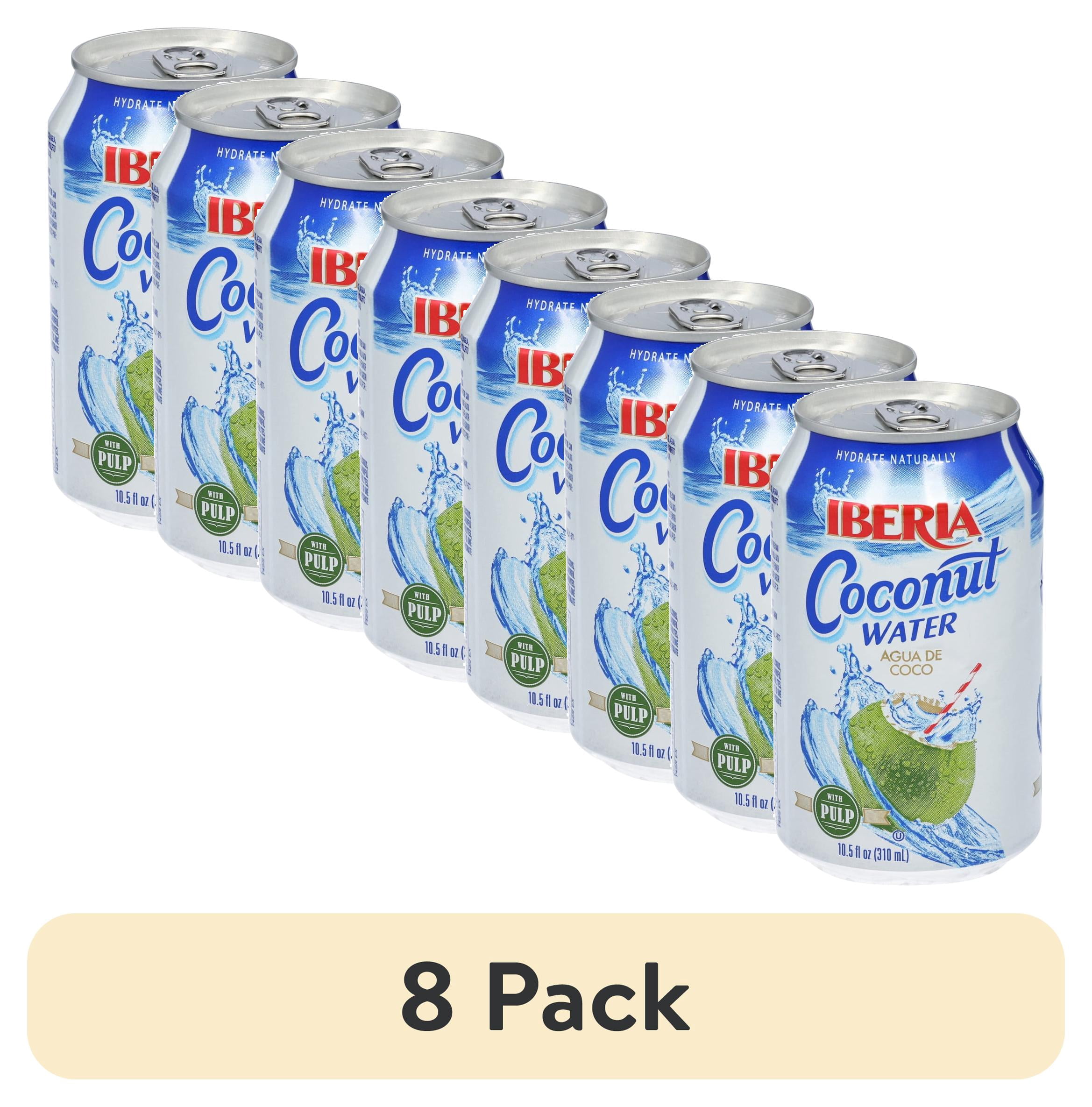 (8 pack) PR Iberia Coconut Water with Pulp 10.5 fl oz