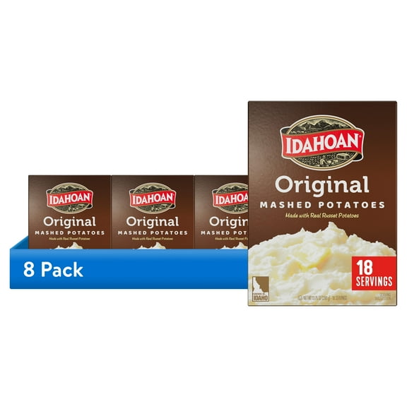 (8 pack) Idahoan 13.75 oz Original Mashed Potatoes, 13.75 oz