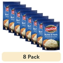(8 pack) Idahoan Butter & Herb Mashed Potatoes Side Dish, 4 oz
