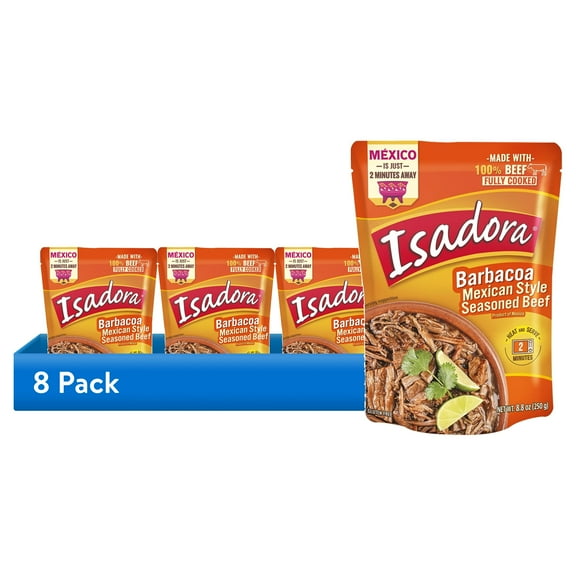 (8 pack) Isadora Barbacoa Mexican Style, 15 oz