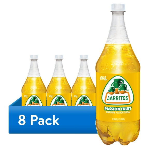 (8 pack) Jarritos Passion Fruit Soda, 1.58 QT (1.5 Liter), 1 count