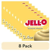 (8 pack) Jell-O Banana Cream Instant Pudding Mix & Pie Filling, 3.4 oz. Box