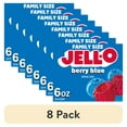 thumbnail image 1 of (8 pack) Jell-O Berry Blue Gelatin Dessert Mix, Family Size, 6 oz Box, 1 of 16