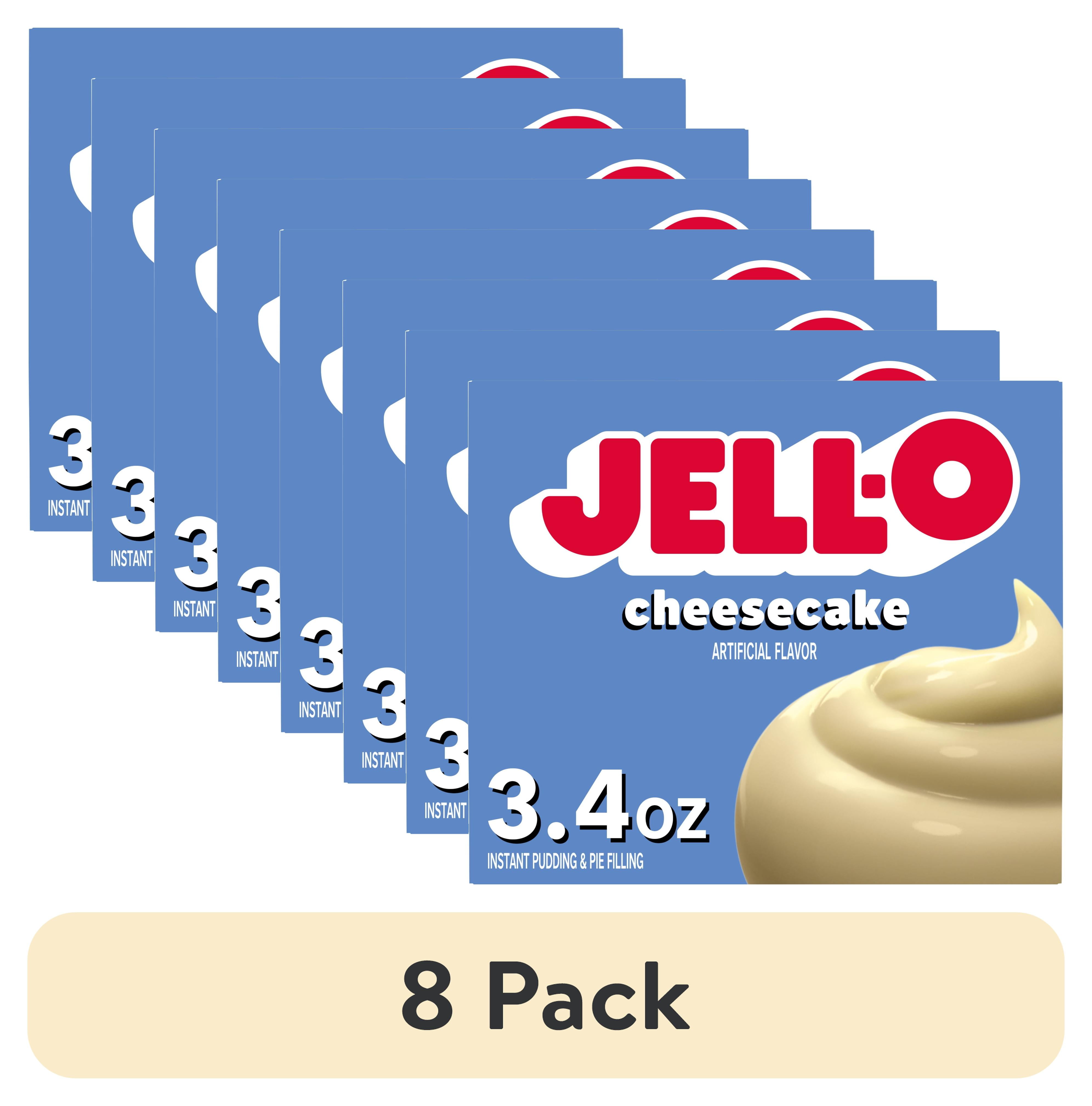 8 pack) Jell-O Cheesecake Instant Pudding & Pie Filling Mix