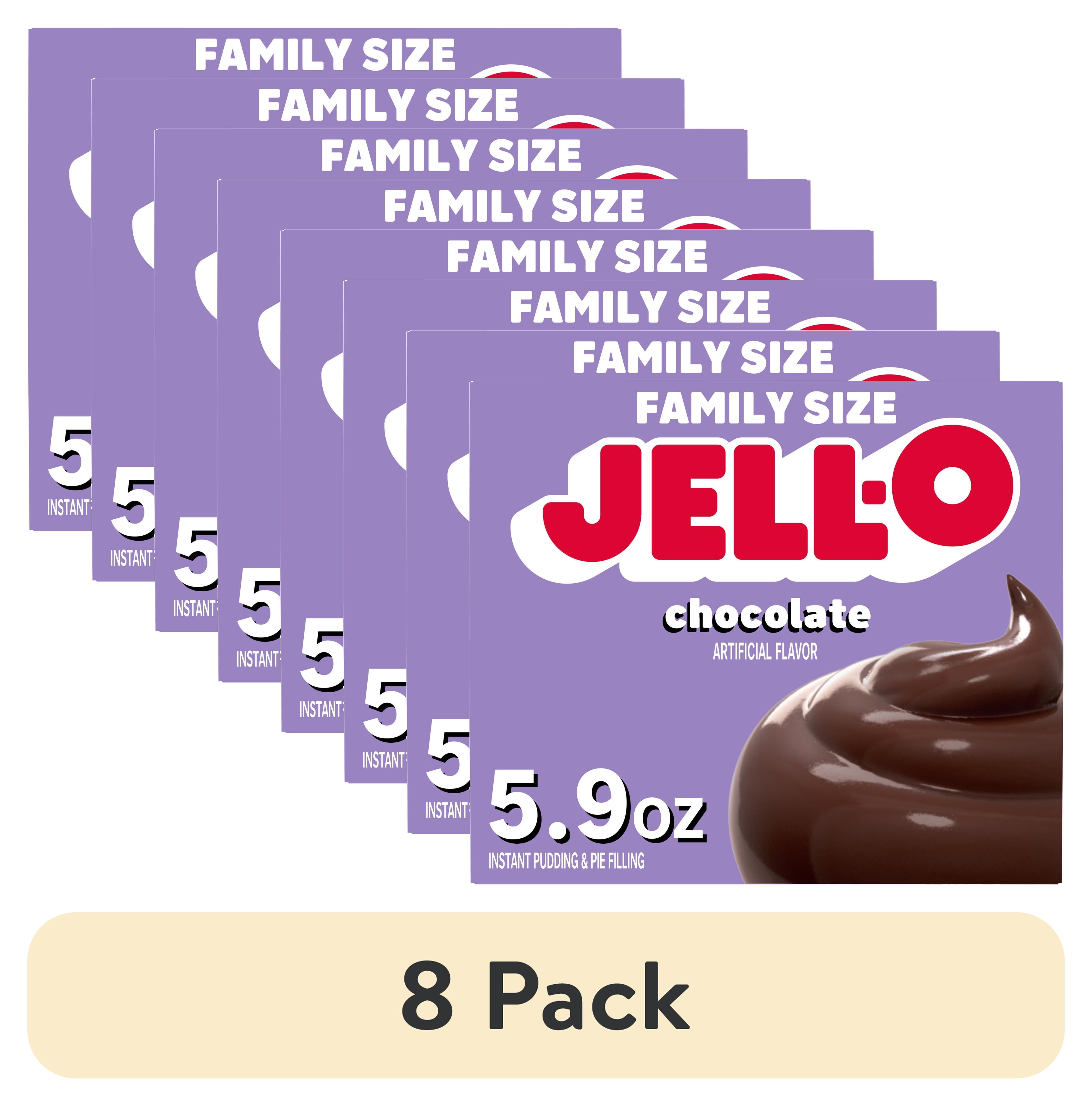 (8 pack) Jell-O Chocolate Instant Pudding Mix & Pie Filling, 5.9 oz. Box