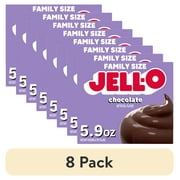 (8 pack) Jell-O Chocolate Instant Pudding Mix & Pie Filling, 5.9 oz. Box