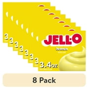 (8 pack) Jell-O Lemon Instant Pudding Mix & Pie Filling, 3.4 oz Box