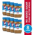 thumbnail image 1 of (8 pack) Jif No Added Sugar Creamy Peanut Butter Spread, 33.5 oz - Smooth, Creamy Texture, No Stir Peanut Butter Spread, 1 of 16