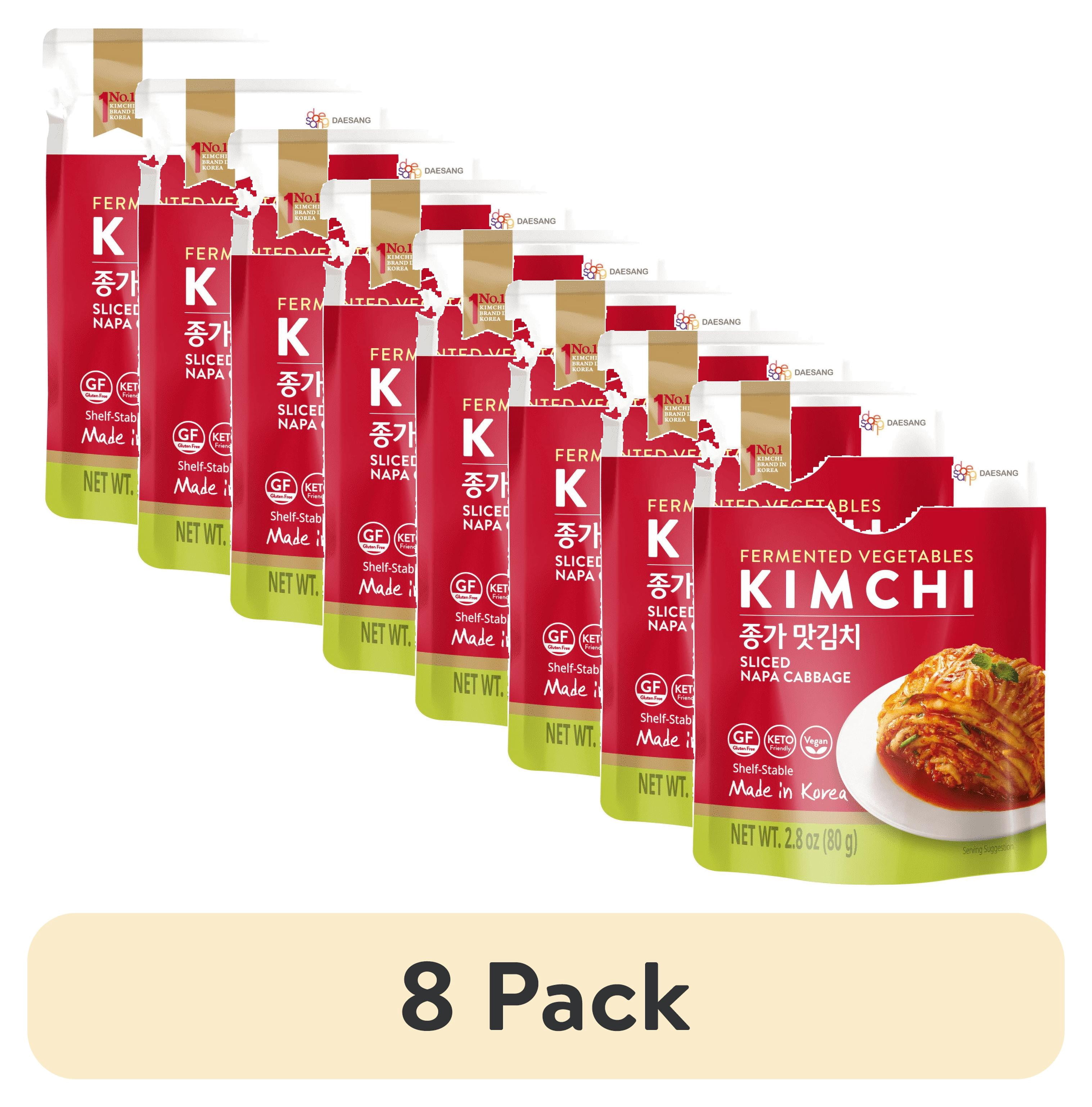 (8 pack) Jongga Shelf Stable Kimchi Pouch, 2.8 oz