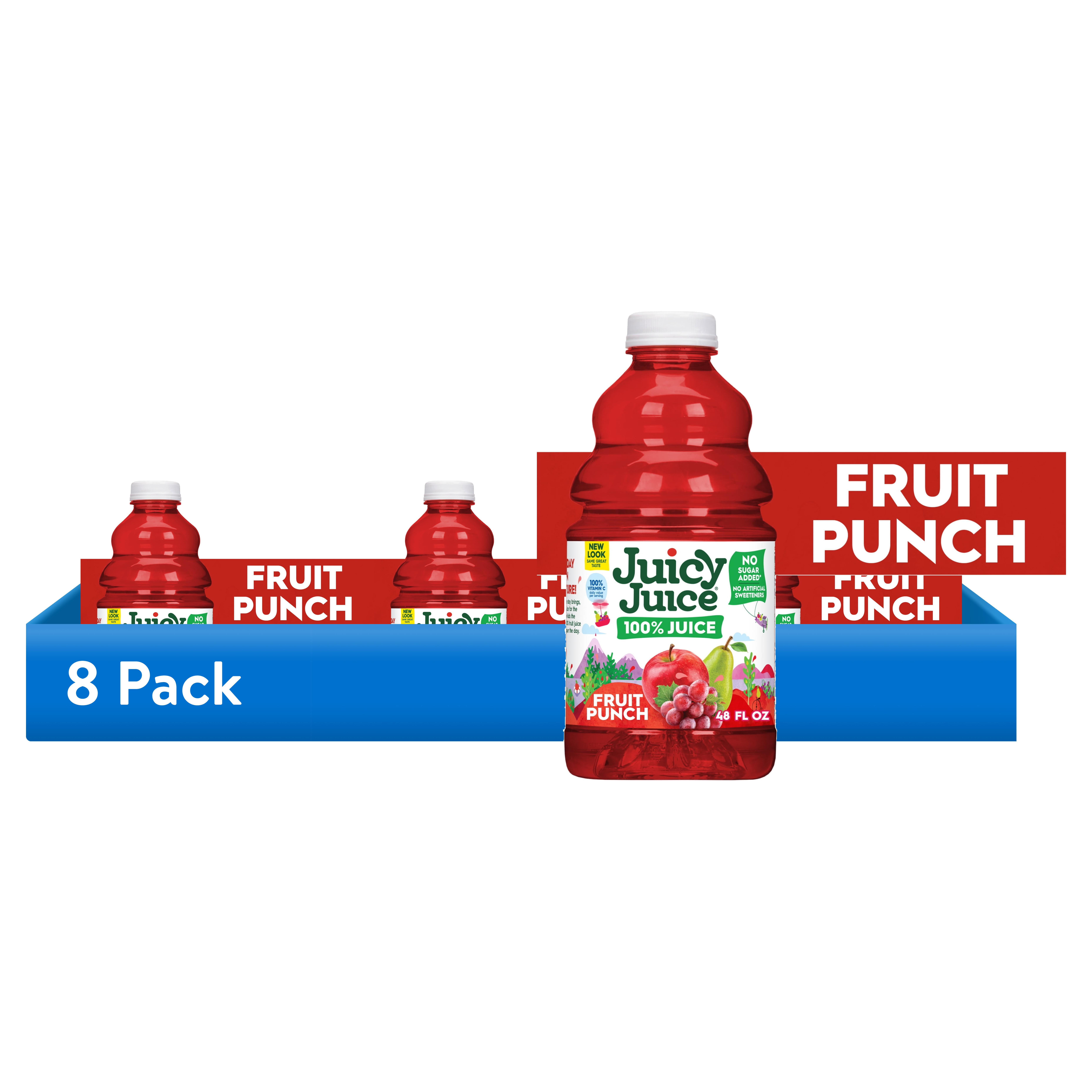 洋楽 juicy Juicy Juice 100% Fruit Punch - 48 FZ 8 Pack – StockUpExpress